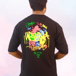 Urban Black Color - Drop Shoulder